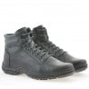 Jugendstiefel 461 schwarz+grau