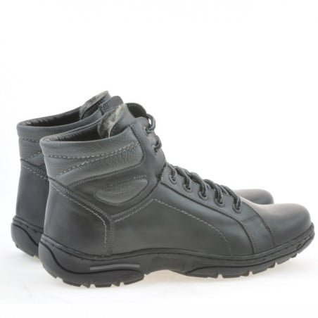 Jugendstiefel 461 schwarz+grau