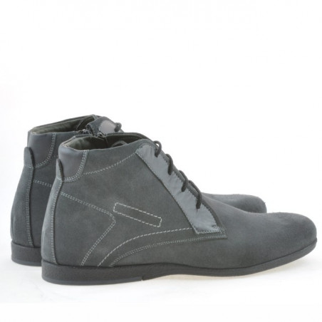 Herrenstiefel 474 grau Velours