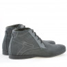 Herrenstiefel 474 grau Velours