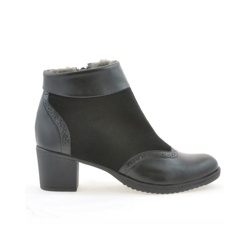 Damenstiefel 3240 Schwarz kombiniert