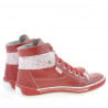 Damenstiefel 258 rot+weiß