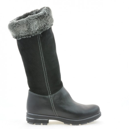 Kinderstiefel 3203 schwarz kombiniert