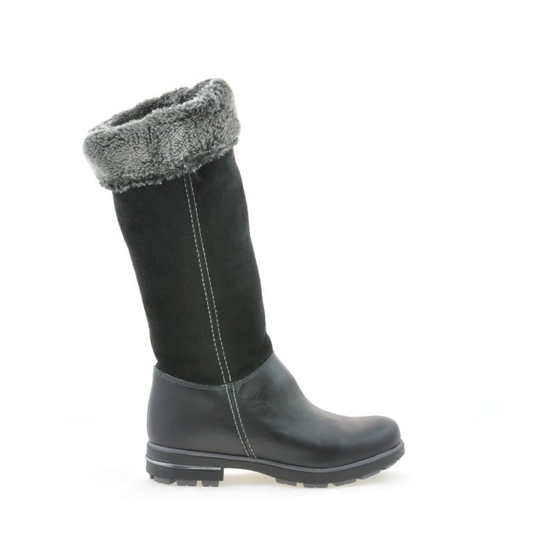 Kinderstiefel 3203 schwarz kombiniert