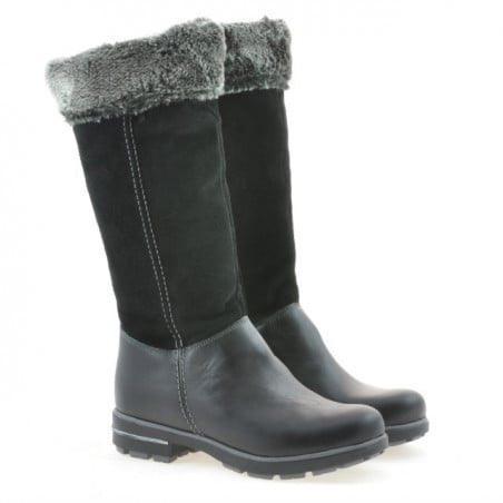 Kinderstiefel 3203 schwarz kombiniert