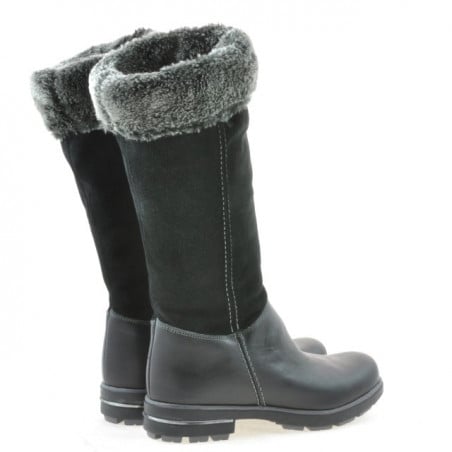 Kinderstiefel 3203 schwarz kombiniert