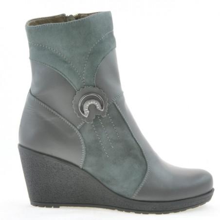 Damenschuhe 3220 grau kombiniert