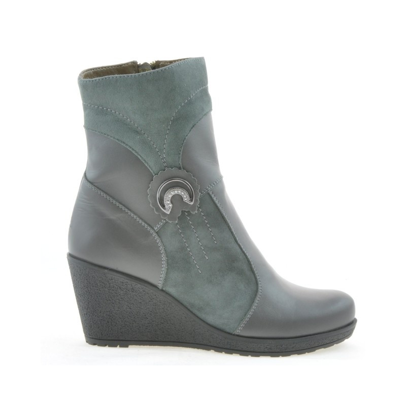 Damenschuhe 3220 grau kombiniert