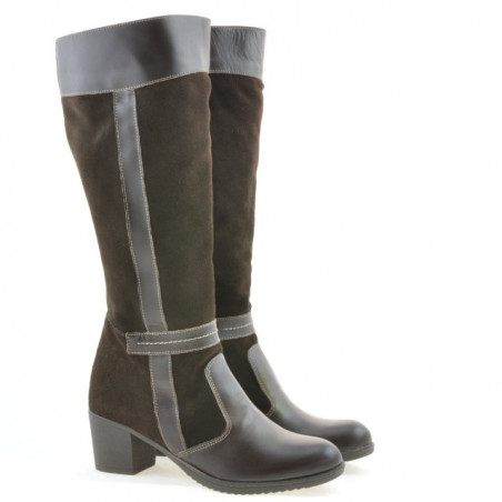 Damenstiefel 3260 Kaffee kombiniert
