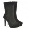 Damenstiefel 1132 schwarz Antilopenleder