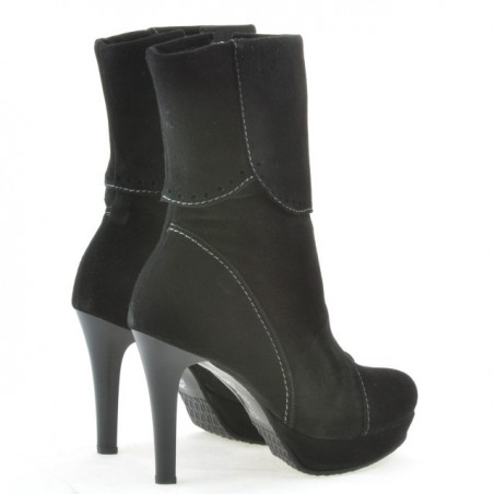 Damenstiefel 1132 schwarz Antilopenleder