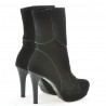 Damenstiefel 1132 schwarz Antilopenleder