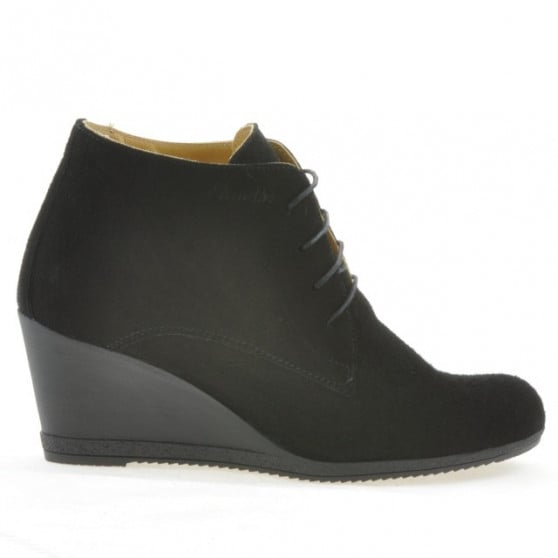 Damenstiefeletten 3287 Schwarz Velours Damenstiefeletten 3287 Schwarz Velours