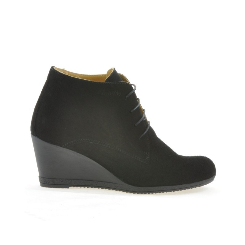 Damenstiefeletten 3287 Schwarz Velours