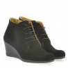 Damenstiefeletten 3287 Schwarz Velours