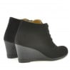 Damenstiefeletten 3287 Schwarz Velours