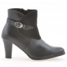 Damenschuhe 1124 schwarz + schwarzes Antilopenleder
