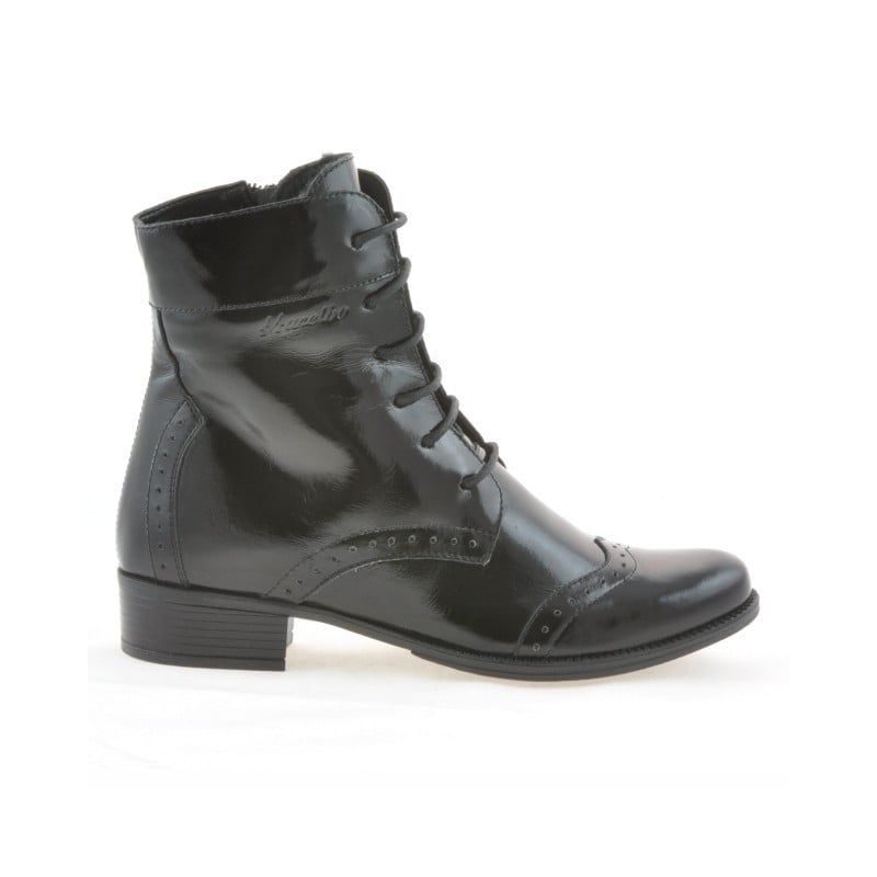 Damenstiefeletten 291 Lack Schwarz