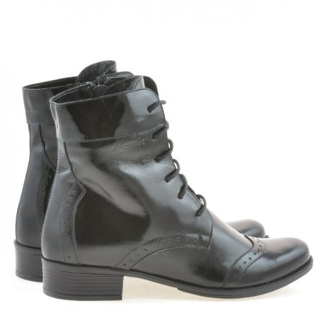 Damenstiefeletten 291 Lack Schwarz