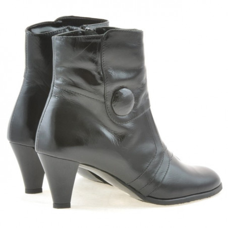 Damenstiefeletten 1101 schwarzer Lack