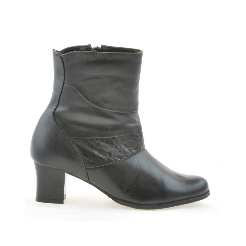 Damenstiefel 1122 schwarz kombiniert