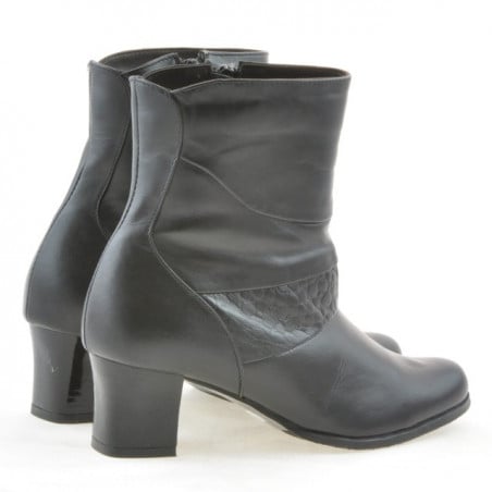 Damenstiefel 1122 schwarz kombiniert