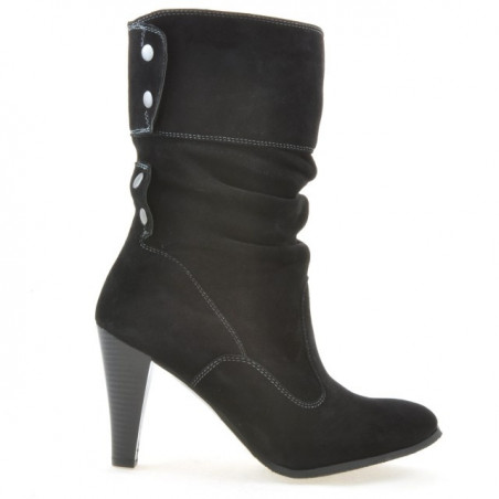 Damenstiefel 1113 schwarz+schwarz Antilope