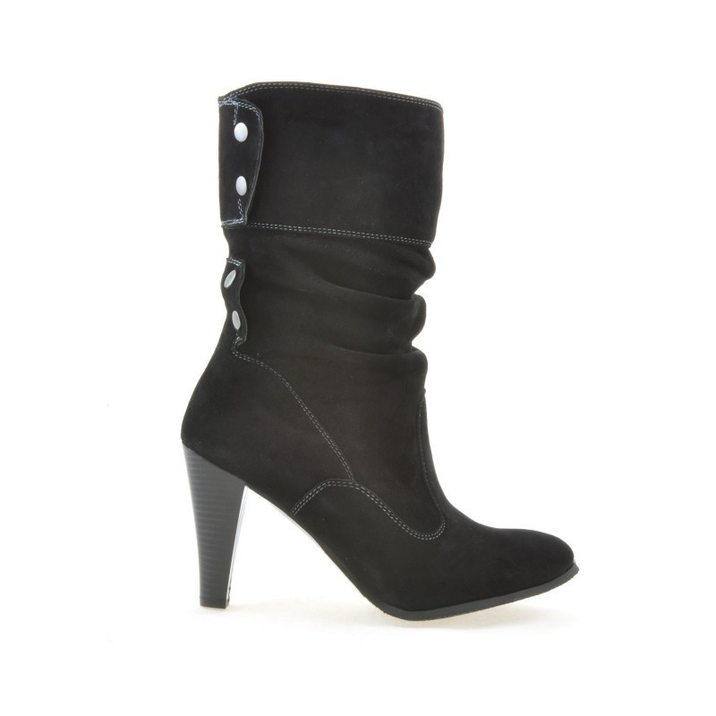 Damenstiefel 1113 schwarz+schwarz Antilope