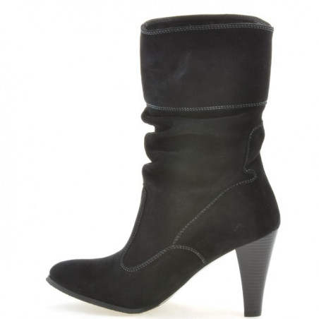 Damenstiefel 1113 schwarz+schwarz Antilope