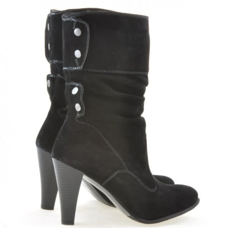 Damenstiefel 1113 schwarz+schwarz Antilope