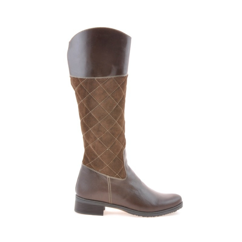 Damenstiefel 3293 Kaffee kombiniert