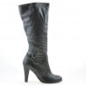 Damenstiefel 1119 schwarz kombiniert