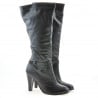 Damenstiefel 1119 schwarz kombiniert