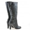 Damenstiefel 1119 schwarz kombiniert