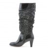 Damenstiefel 1120 Lack Schwarz + Antilope Ballon