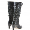 Damenstiefel 1120 Lack Schwarz + Antilope Ballon