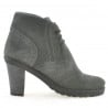 Damenstiefel 3230 grau Veloursleder