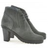 Damenstiefel 3230 grau Veloursleder