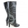 Damenstiefel 1119 schwarz+grau