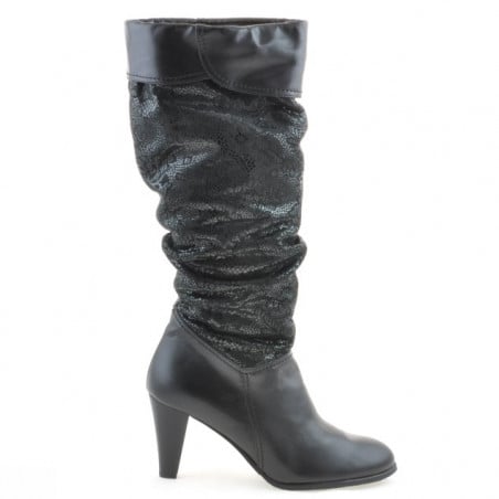Damenstiefel 1120 schwarz+schwarze Antilope pic
