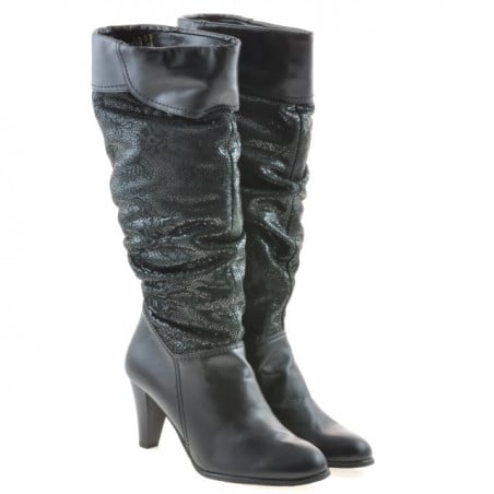 Damenstiefel 1120 schwarz+schwarze Antilope pic