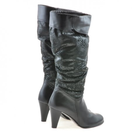 Damenstiefel 1120 schwarz+schwarze Antilope pic