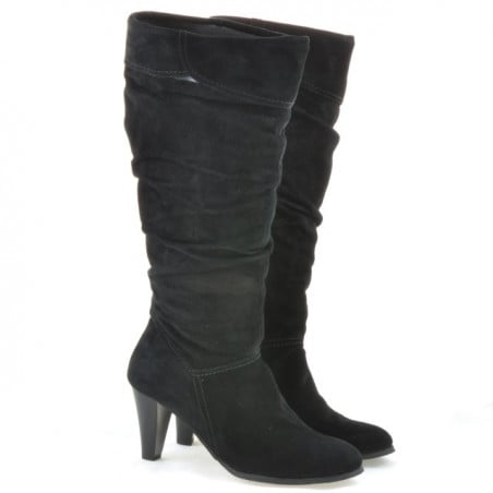 Damenstiefel 1120 Schwarz+Schwarz Antilope