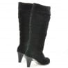Damenstiefel 1120 Schwarz+Schwarz Antilope