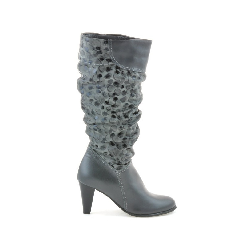 Damenstiefel 1120 grau+grau Antilope