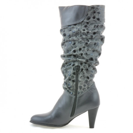 Damenstiefel 1120 grau+grau Antilope