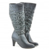 Damenstiefel 1120 grau+grau Antilope