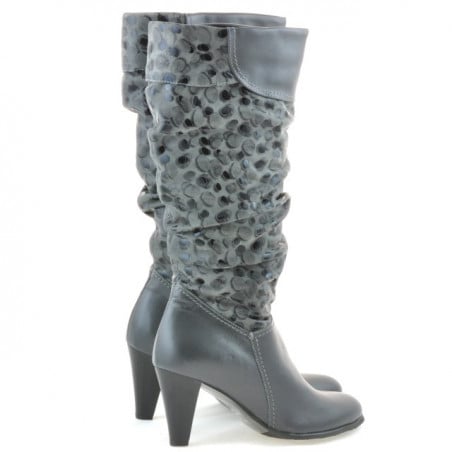 Damenstiefel 1120 grau+grau Antilope