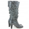 Damenstiefel 1120 grau+grau Antilope