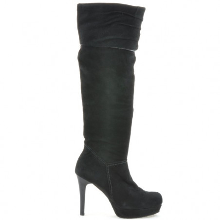 Damenstiefel 1118 schwarz Antilope